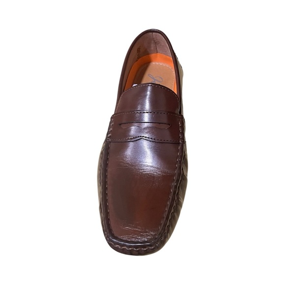 Elegant Dark Brown Men's Loafers - Picture 4 of 10